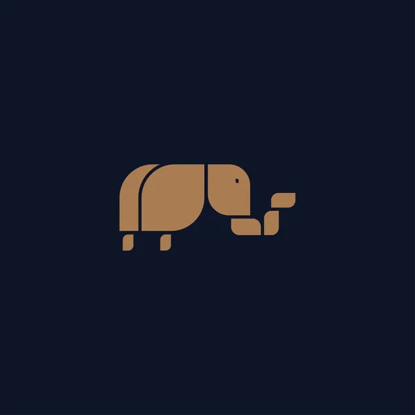 Elephant Logo Design Con Concepto Moderno Icono Vector Elefante — Vector de stock