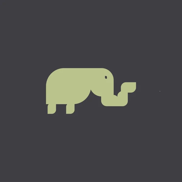 Elephant Logo Design Con Concepto Moderno Icono Vector Elefante — Vector de stock