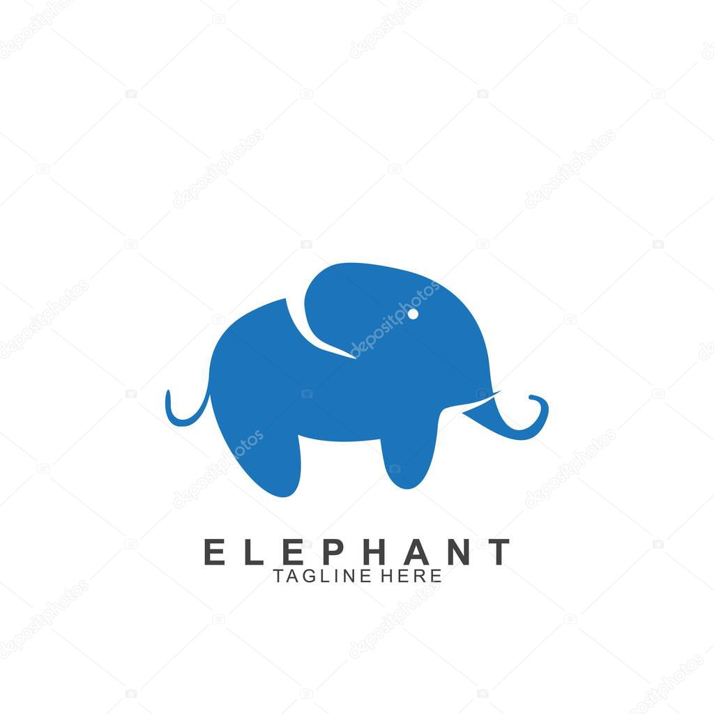 Elephant Logo Design with modern concept. Icon elephant vector