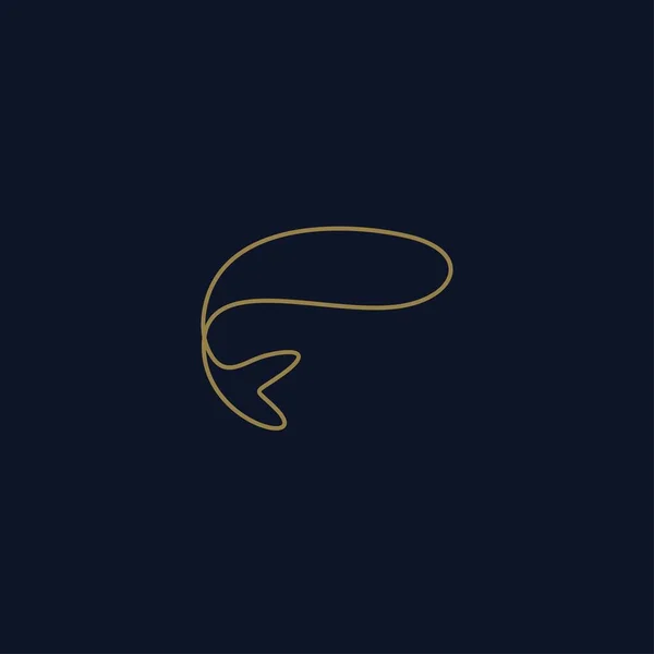 Дизайн Логотипу Преміум Риби Абстрактна Іконка Риби Векторні Ілюстрації — стоковий вектор
