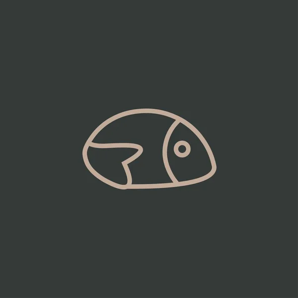 Design Del Logo Del Pesce Premium Illustrazione Astratta Del Vettore — Vettoriale Stock