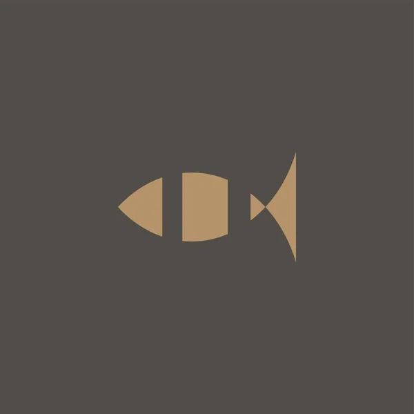 Design Del Logo Del Pesce Premium Illustrazione Astratta Del Vettore — Vettoriale Stock