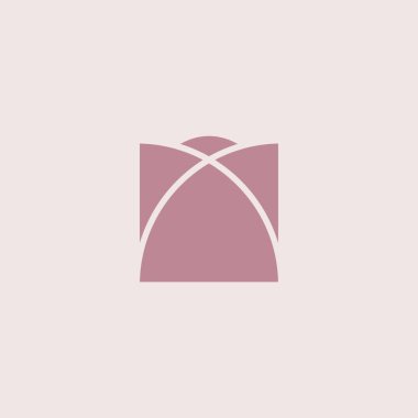 Lüks çiçek logosu tasarımı. Süs çiçeği soyut vektörü. Mücevher butiği vektör işareti.