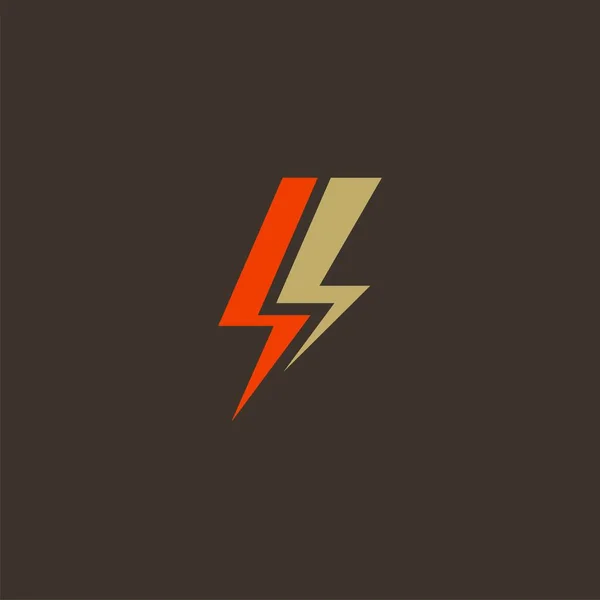 Design Premium Flash Logo Tonnerre Vectoriel Abstrait Foudre Électrique Éclair — Image vectorielle