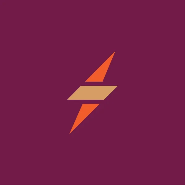 Premium Flash Logo Ontwerp Abstract Vectordonder Elektrisch Bliksemschicht — Stockvector