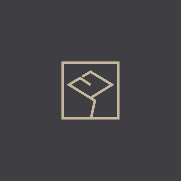 Design Logo Floreale Lusso Ornamento Fiore Vettore Astratto Gioiello Boutique — Vettoriale Stock
