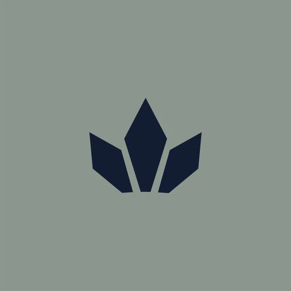 Luxuriöses Florales Logo Design Ornamentblume Abstrakter Vektor Juwelenboutique Vektorzeichen — Stockvektor