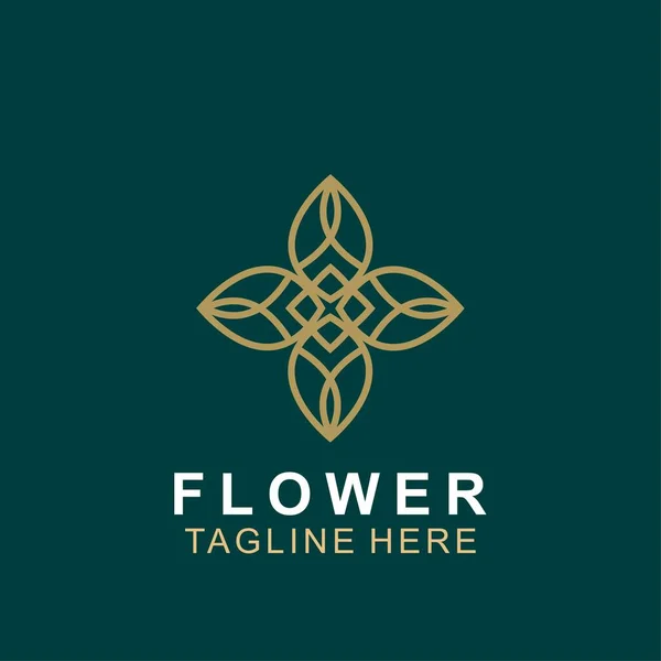 Πολυτελές Floral Λογότυπο Διακοσμητικό Λουλούδι Αφηρημένο Διάνυσμα Στολίδι Boutique Διάνυσμα Royalty Free Εικονογραφήσεις Αρχείου