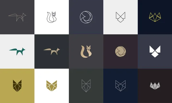 Modern konseptli Fox logosu. Vektör simgesi tilki tasarımı