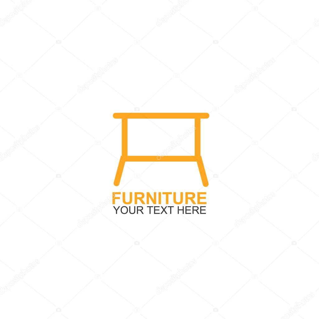 Modern Furniture Vector Logo template. Logo for your business