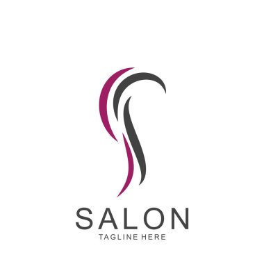Modern Kuaför Logosu Tasarımı. Makas simgesi. Modern tasarım