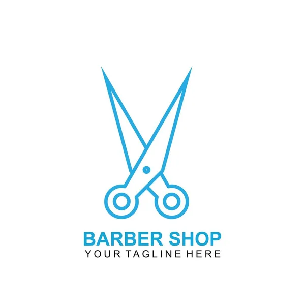 Modernes Friseursalon Logo Design Schere Icon Modern Design — Stockvektor