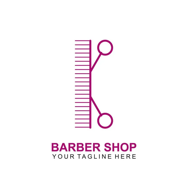 Modernes Friseursalon Logo Design Schere Icon Modern Design — Stockvektor