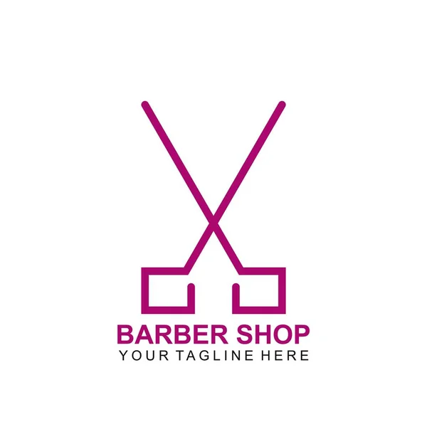 Modernes Friseursalon Logo Design Schere Icon Modern Design — Stockvektor