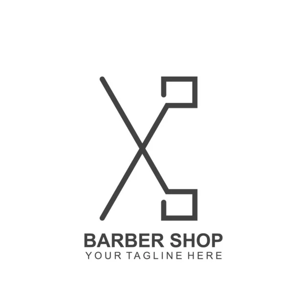 Modernes Friseursalon Logo Design Schere Icon Modern Design — Stockvektor