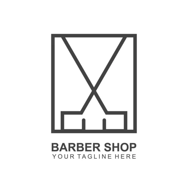 Modernes Friseursalon Logo Design Schere Icon Modern Design — Stockvektor