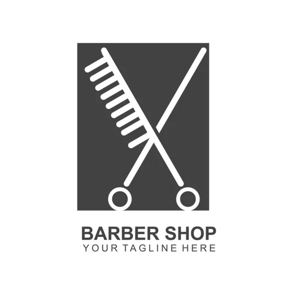 Modernes Friseursalon Logo Design Schere Icon Modern Design — Stockvektor