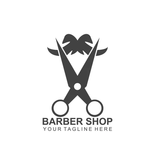 Modern Hair Salon Logo Design Schaar Icon Modern Design — Stockvector