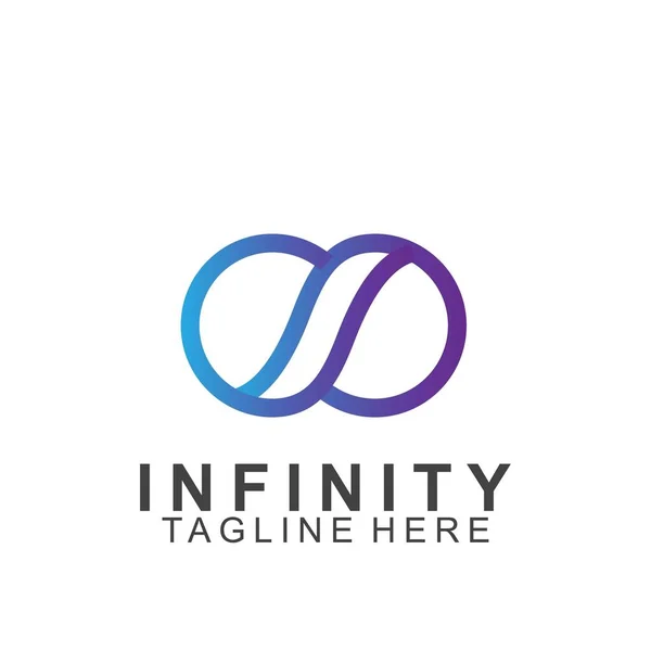 Premium sonsuz logo tasarımı. Simge sonsuz vektör çizimi