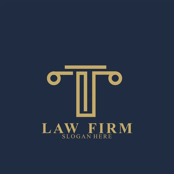Projektowanie Logo Firmy Prawniczej Wektor Kancelarii Prawnej Ikony — Wektor stockowy