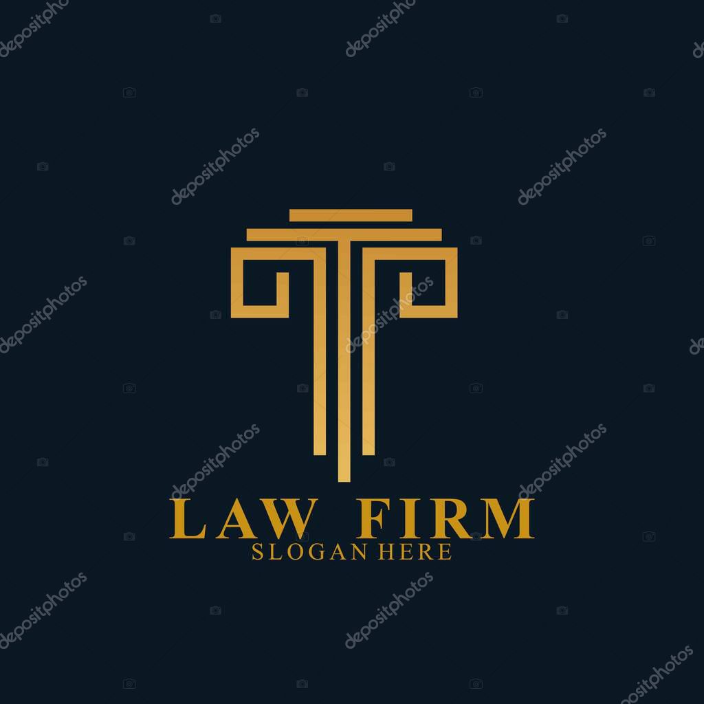 Law Firm Logo Design. Icon law firm vector