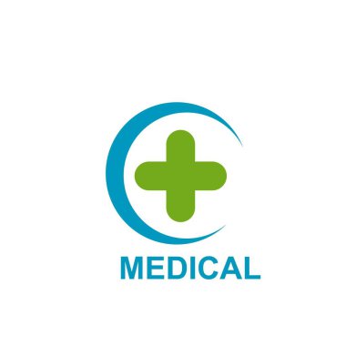 Sağlık logosu tasarımı. Tıbbi Haç logosu.