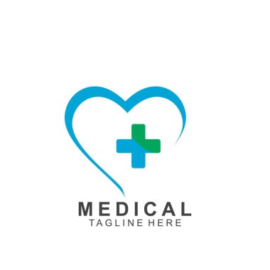 Sağlık logosu tasarımı. Tıbbi Haç logosu.