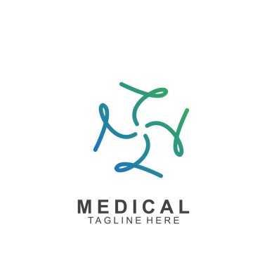 Sağlık logosu tasarımı. Tıbbi Haç logosu.