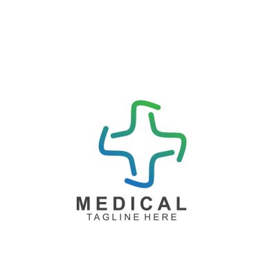 Sağlık logosu tasarımı. Tıbbi Haç logosu.