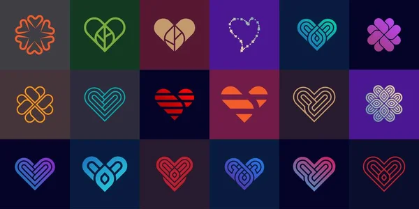 Heart logo vector design. Valentines day and love icon symbol