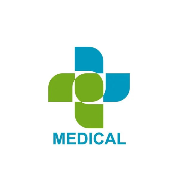 Gezondheid Logo Template Ontwerp Medical Cross Logo — Stockvector