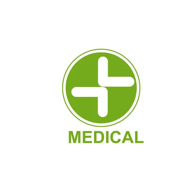 Modelo Logotipo Saúde Design Medical Cruz Logotipo — Vetor de Stock