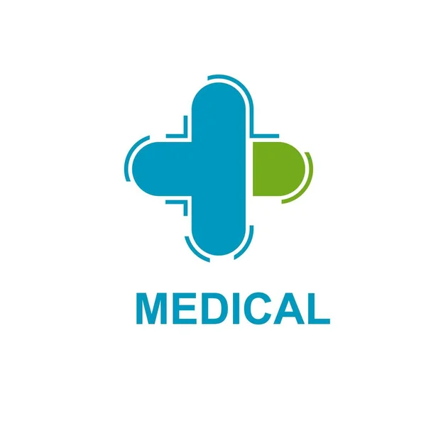 Modelo Logotipo Saúde Design Medical Cruz Logotipo — Vetor de Stock