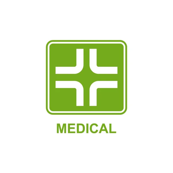 Modelo Logotipo Saúde Design Medical Cruz Logotipo — Vetor de Stock