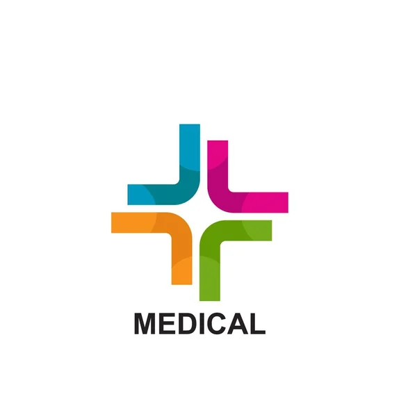 Modelo Logotipo Saúde Design Medical Cruz Logotipo — Vetor de Stock