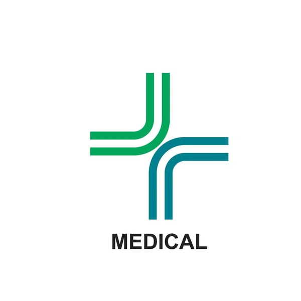 Modelo Logotipo Saúde Design Medical Cruz Logotipo — Vetor de Stock