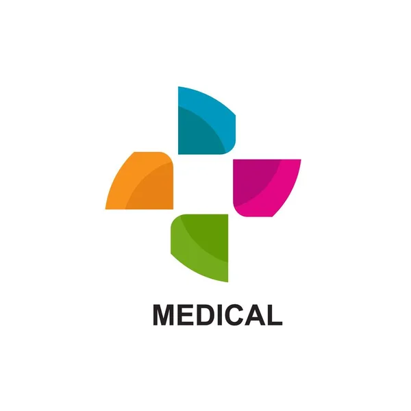 Modelo Logotipo Saúde Design Medical Cruz Logotipo — Vetor de Stock