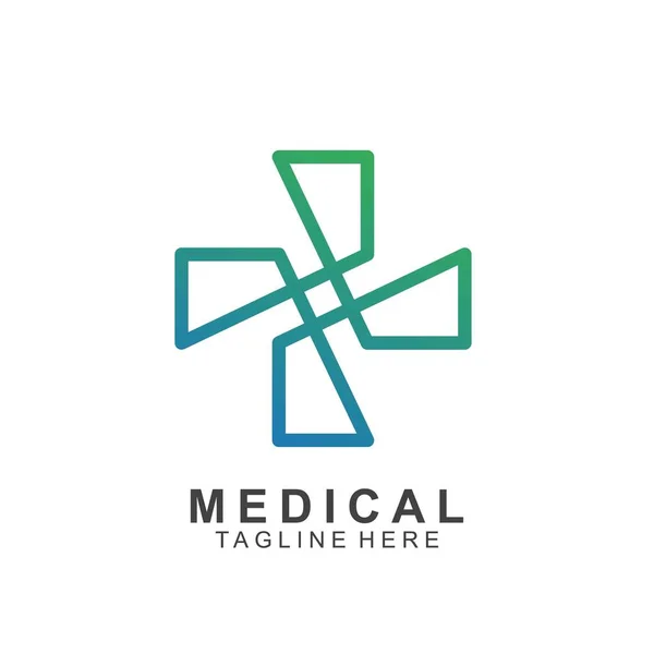 Template Design Medical Cross — 스톡 벡터