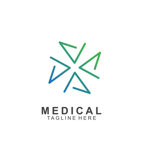 Template Design Medical Cross — 스톡 벡터