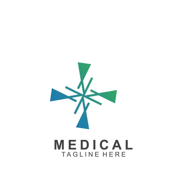 Template Design Medical Cross — 스톡 벡터