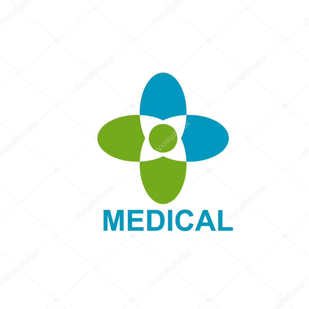 Health logo template design.Medical Cross logo
