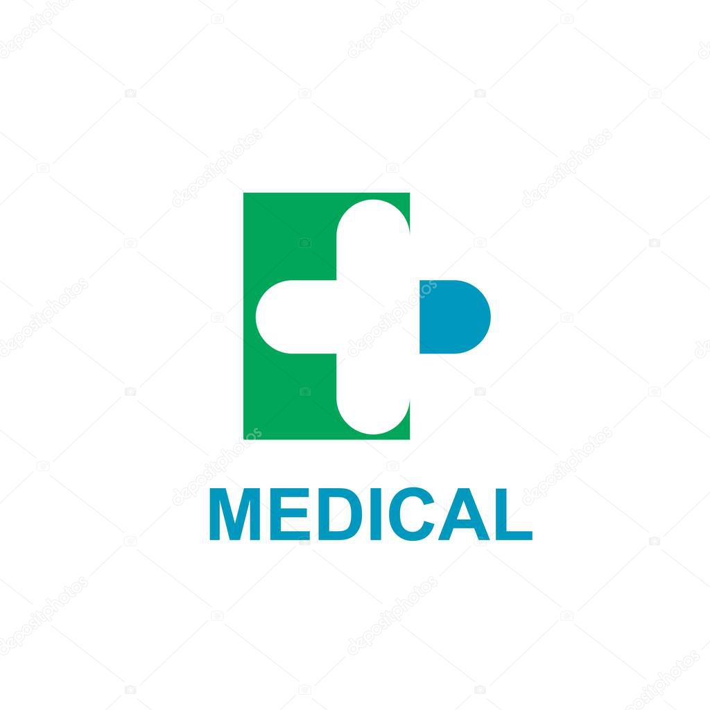 Health logo template design.Medical Cross logo