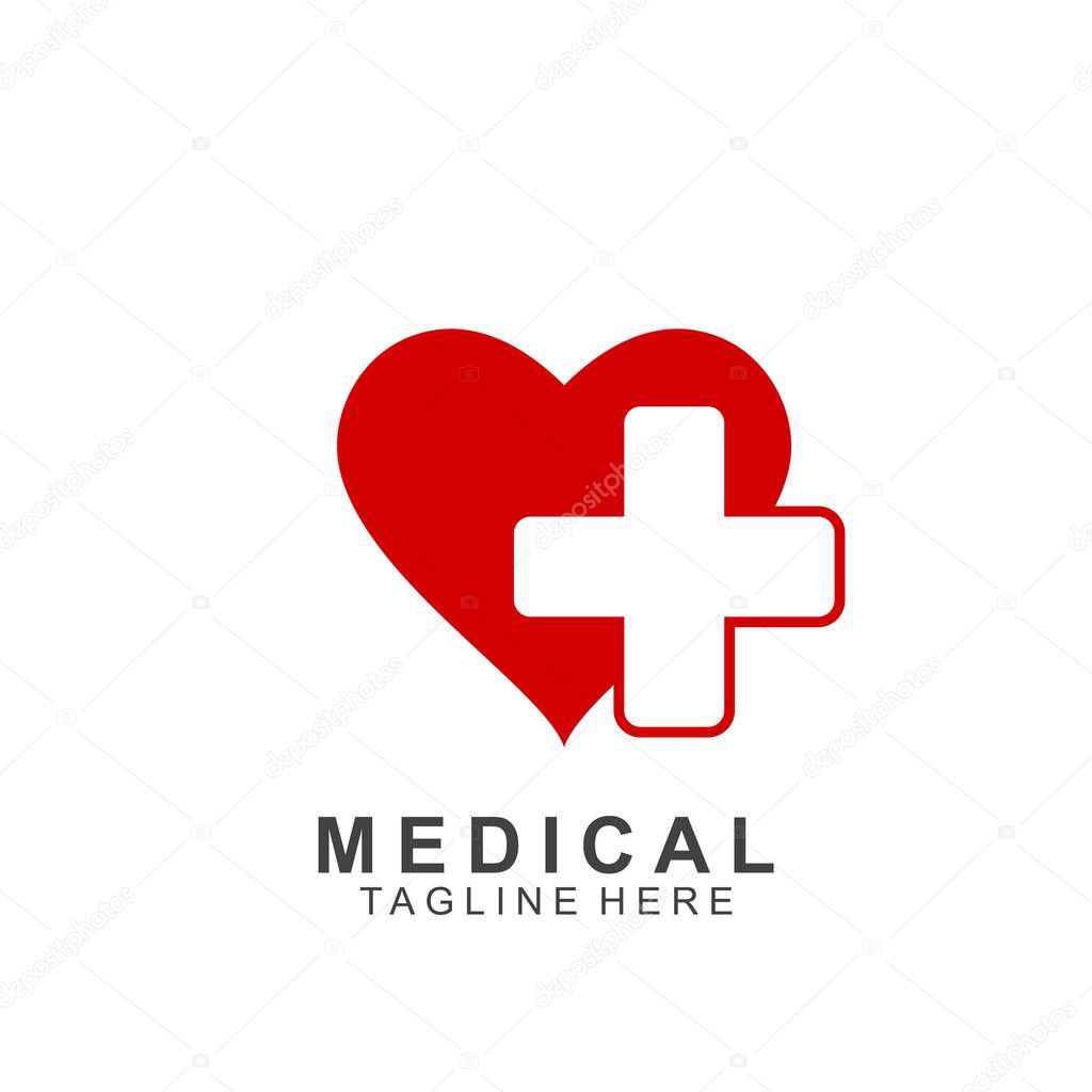 Health logo template design.Medical Cross logo