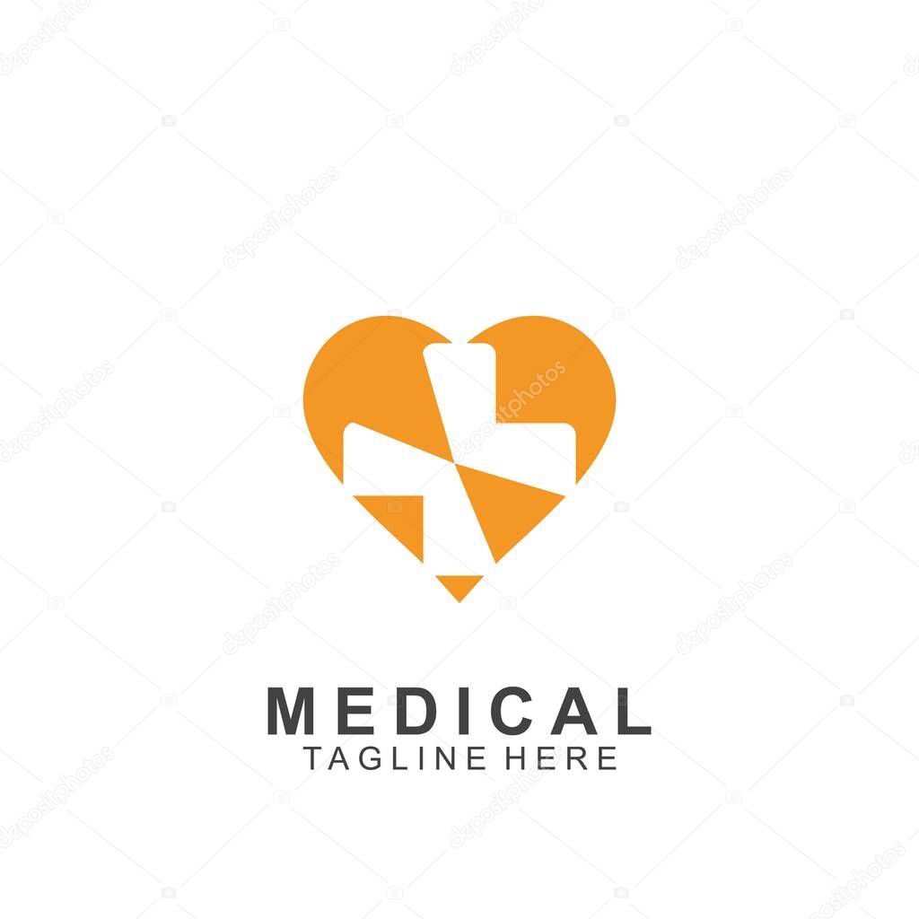 Health logo template design.Medical Cross logo