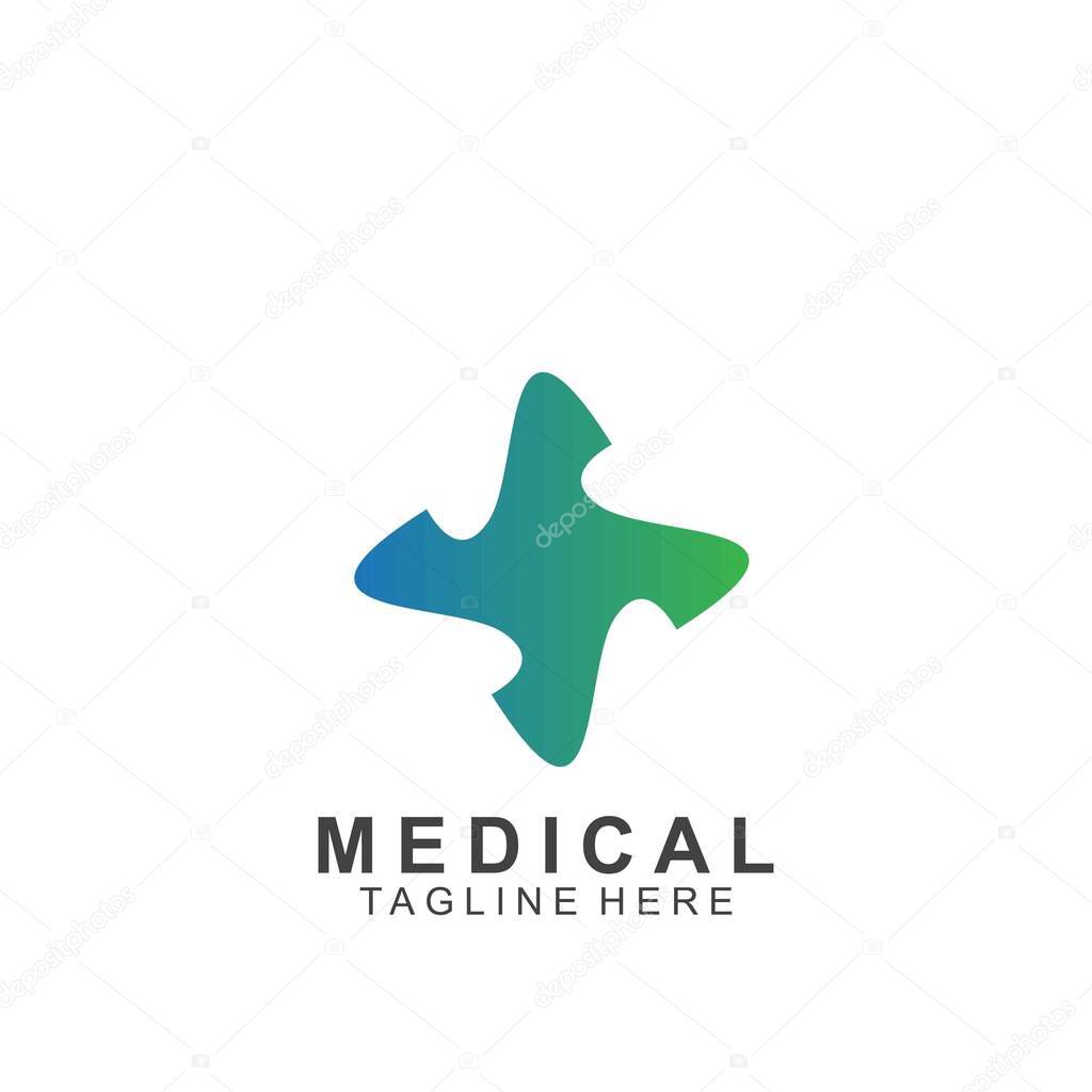 Health logo template design.Medical Cross logo