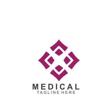 Sağlık logosu tasarımı. Tıbbi Haç logosu.