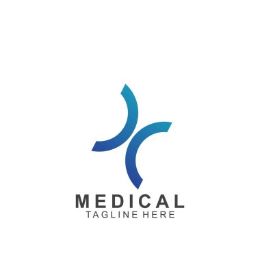 Sağlık logosu tasarımı. Tıbbi Haç logosu.