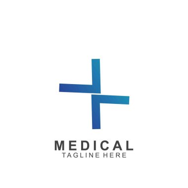 Sağlık logosu tasarımı. Tıbbi Haç logosu.