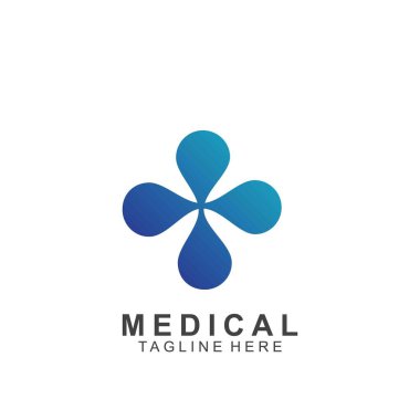 Sağlık logosu tasarımı. Tıbbi Haç logosu.