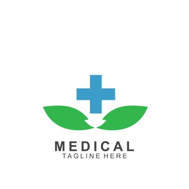 Sağlık logosu tasarımı. Tıbbi Haç logosu.